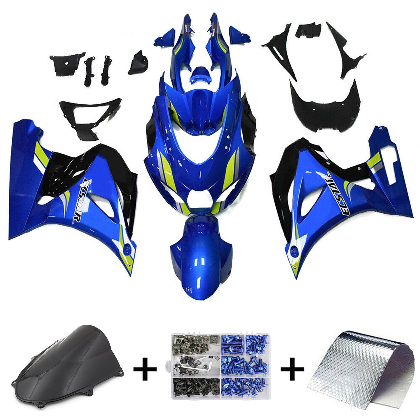 2017-2023 Suzuki GSXR1000 K17 Einspritzverkleidungs-Kit Karosserie Kunststoff ABS