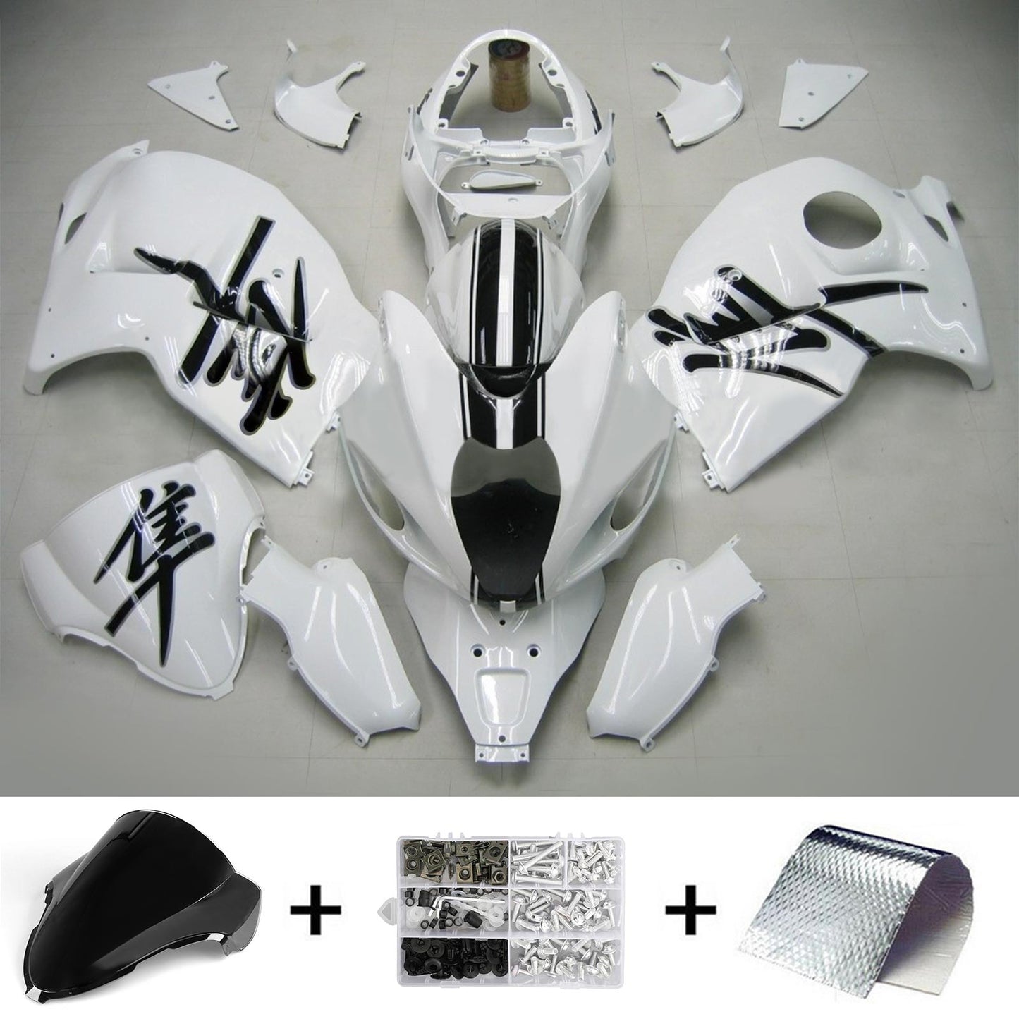 Amotopart Suzuki Hayabusa GSXR1300 1999-2007 Verkleidungskit Karosserie Plastik