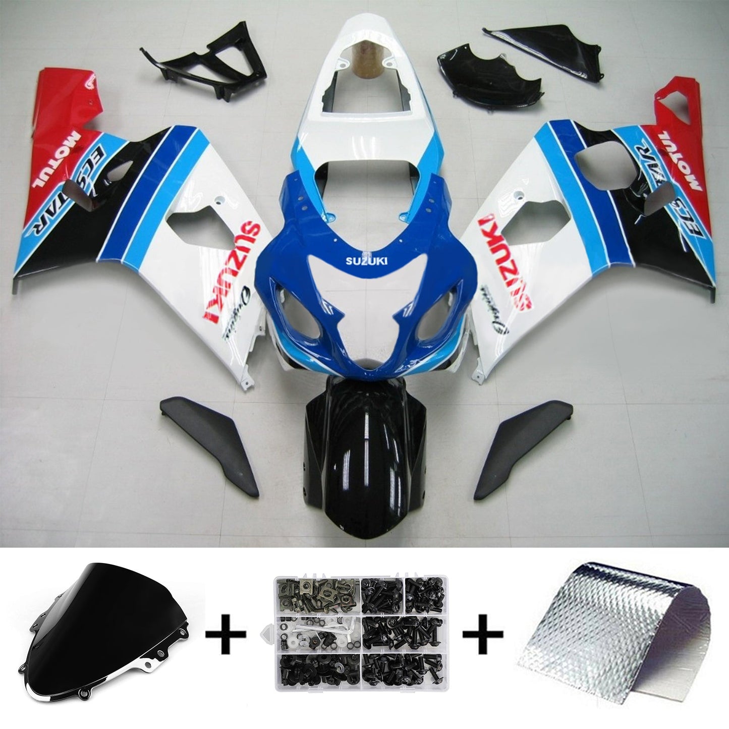 Amotopart Suzuki GSXR 600/750 2004-2005 Verkleidungskit Karosserie Plastik