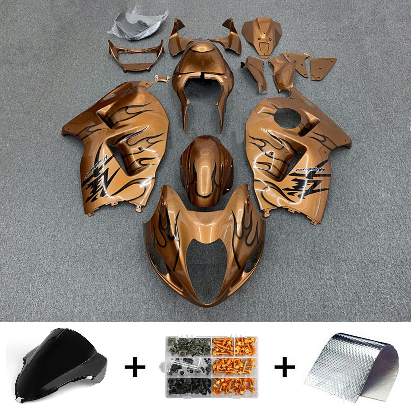 Amotopart Verkleidungsset für Suzuki Hayabusa GSX1300R 1999–2007, Karosserie, Kunststoff, ABS