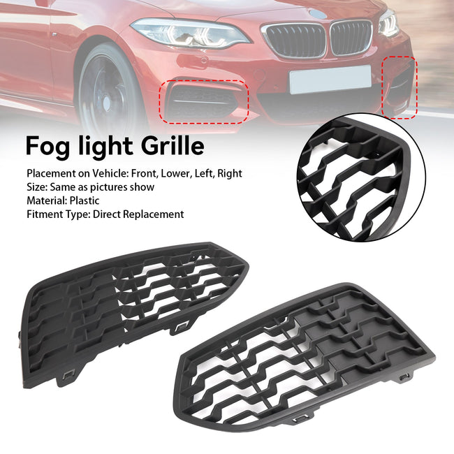 BMW F22 F23 2012–2017 2 Stück Frontsto?stange M Nebelscheinwerfergitter Grill