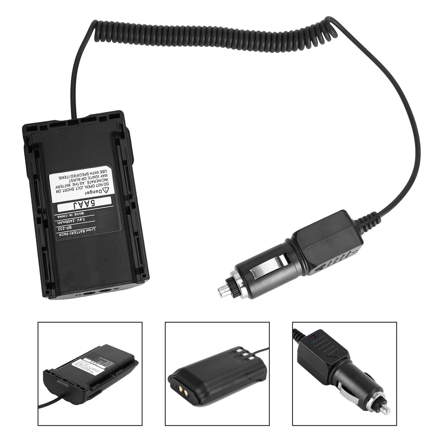 Chargeur de voiture Batterie BP232 Eliminator Adaptateur pour ICF4160 F4161 F4011 F43GT Radio