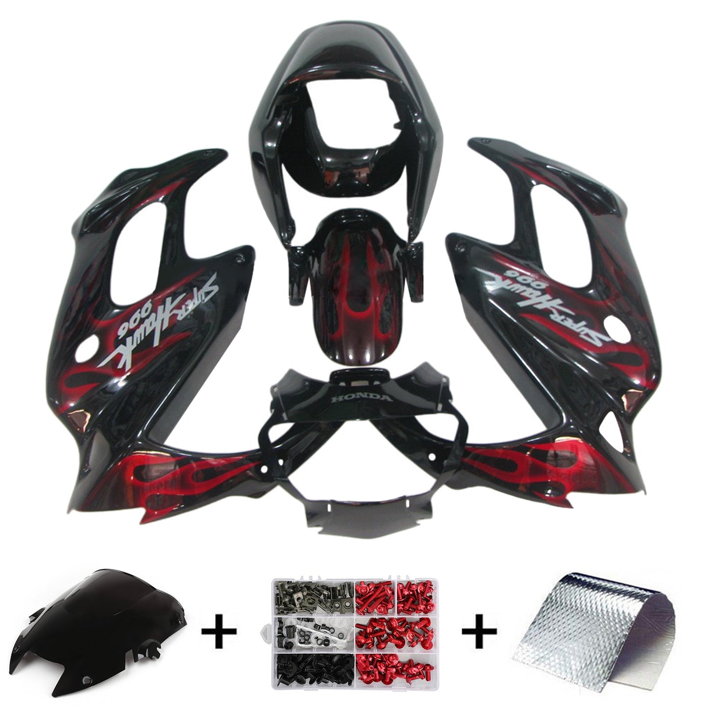 1997–2005 Honda VTR1000F Einspritzverkleidungs-Set, Karosserie, Kunststoff, ABS