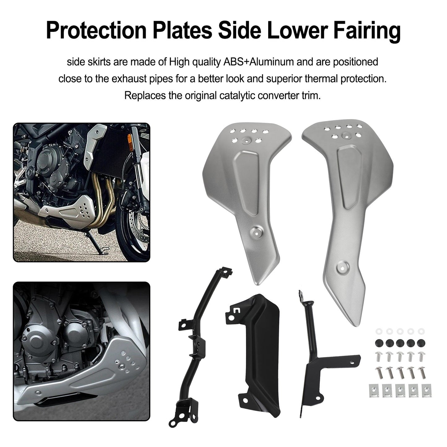 Untere Motorbauchschutzplatten Seitenverkleidung für Trident 660 2021 Generic