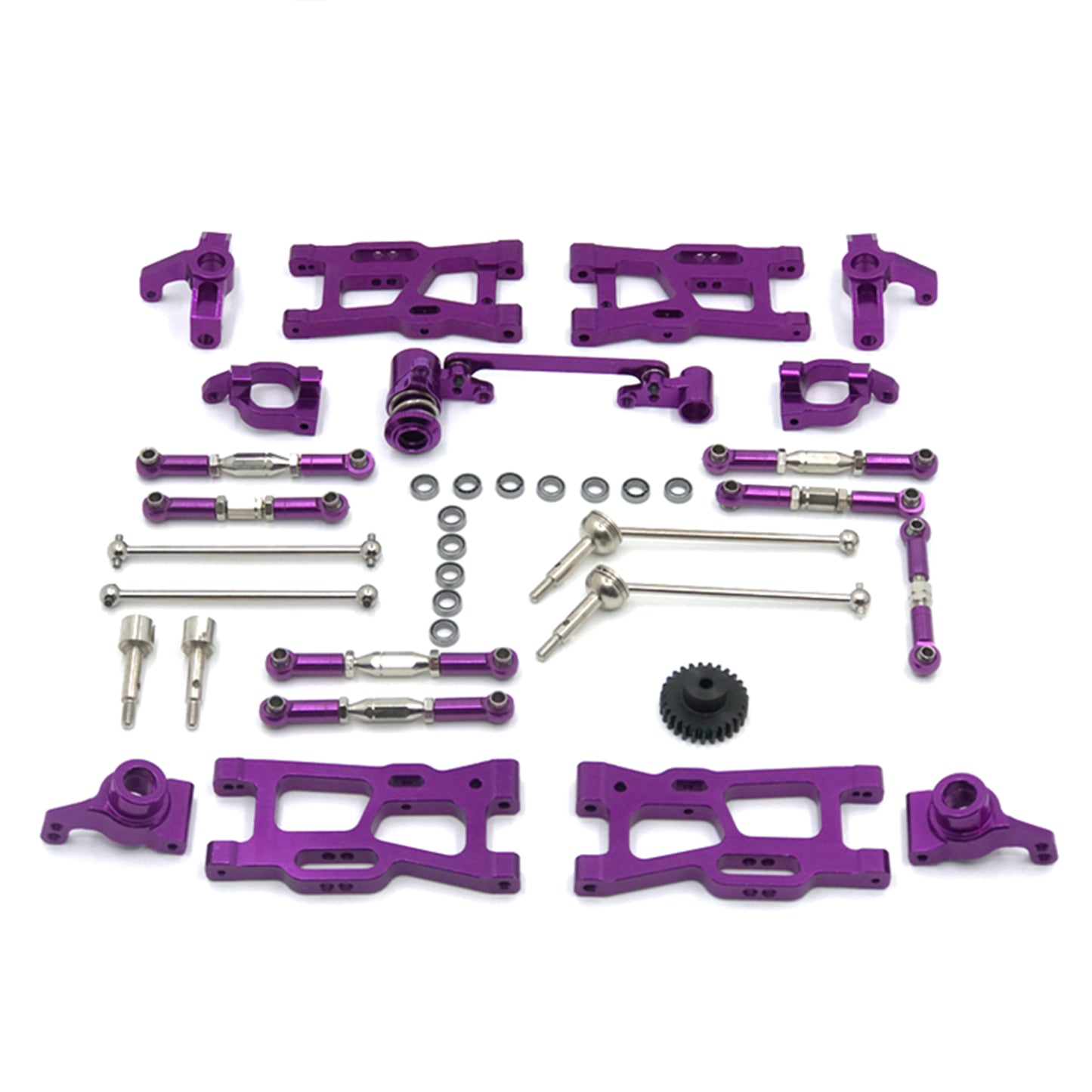 12Pcs Upgrade RC Teile Kit Für Wltoys 144001 144002 124016 124017 124018 124019