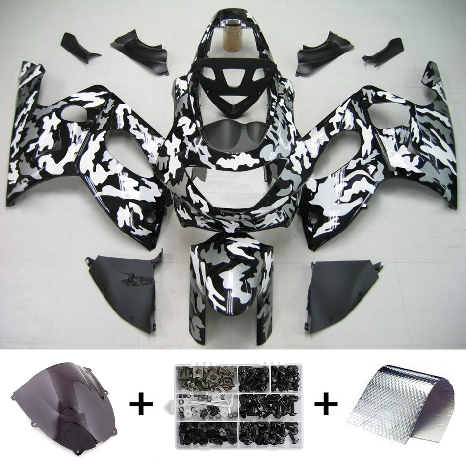 Amotopart Yamaha 1996-2007 YZF 600R Thundercat Kit de carénage couleur camouflage