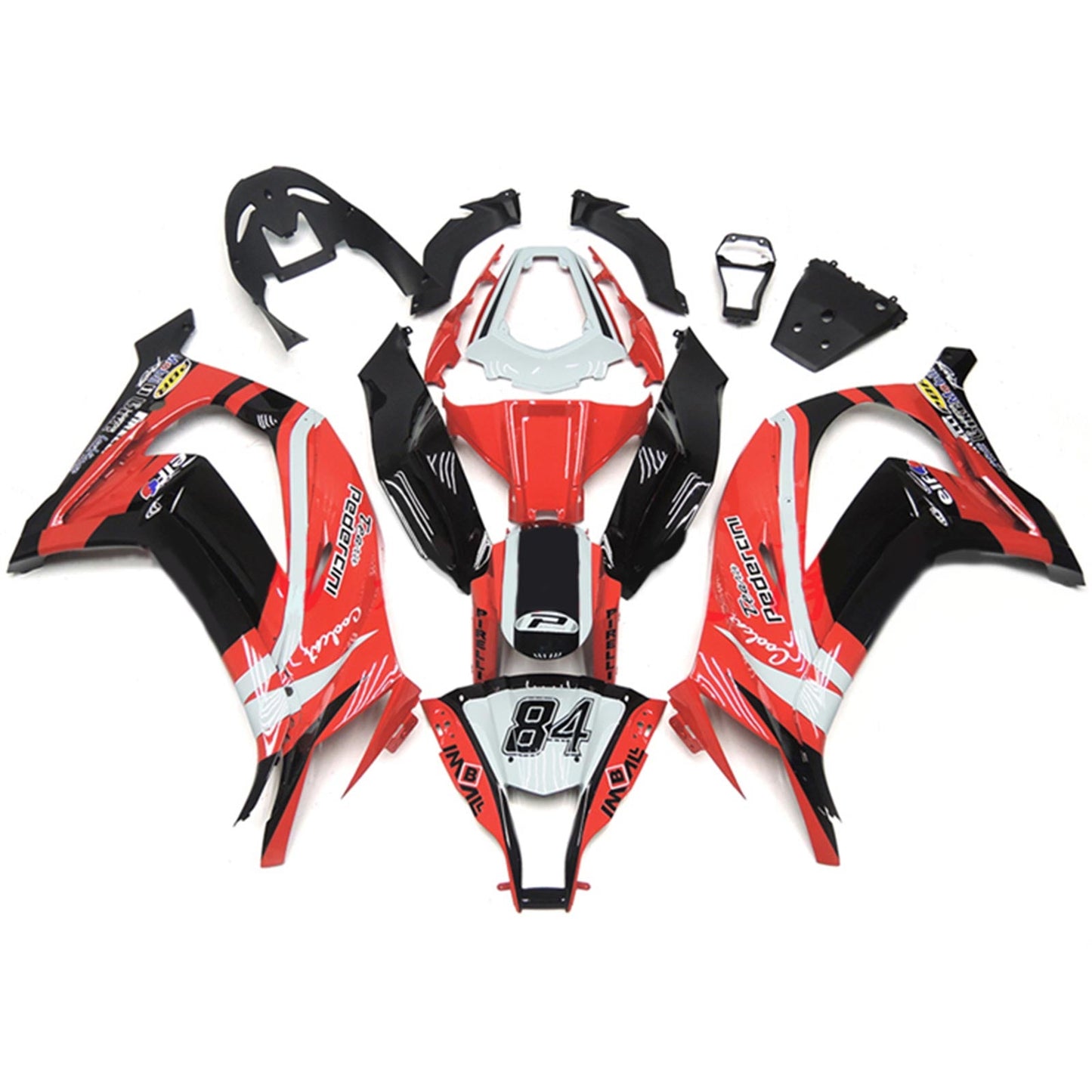 Amotopart Verkleidungsset für Kawasaki ZX10R 2011–2015, Karosserie, Kunststoff, ABS