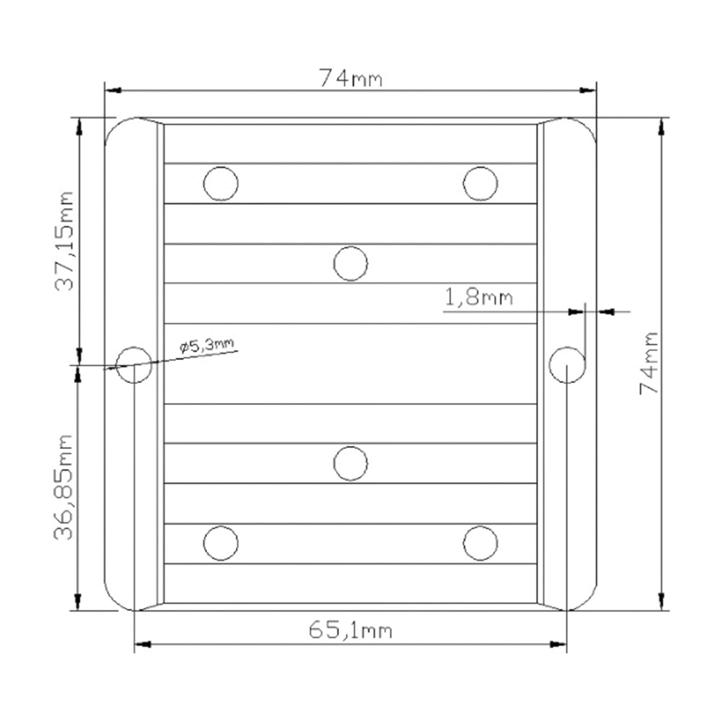 DC-DC 12/24V-36V 3A 108W Step Up Auto Netzteil Konverter Regler Wasserdicht