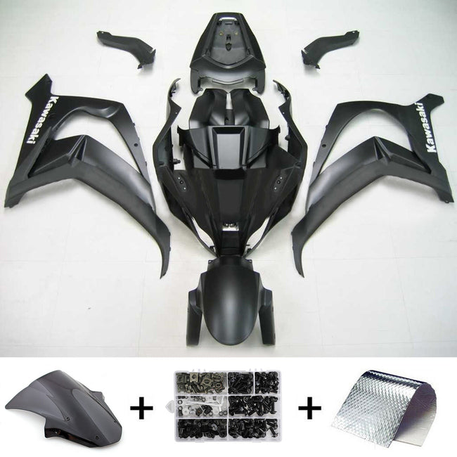 Amotopart Kawasaki ZX10R 2011-2015 Matt Schwarzverkleidungskit