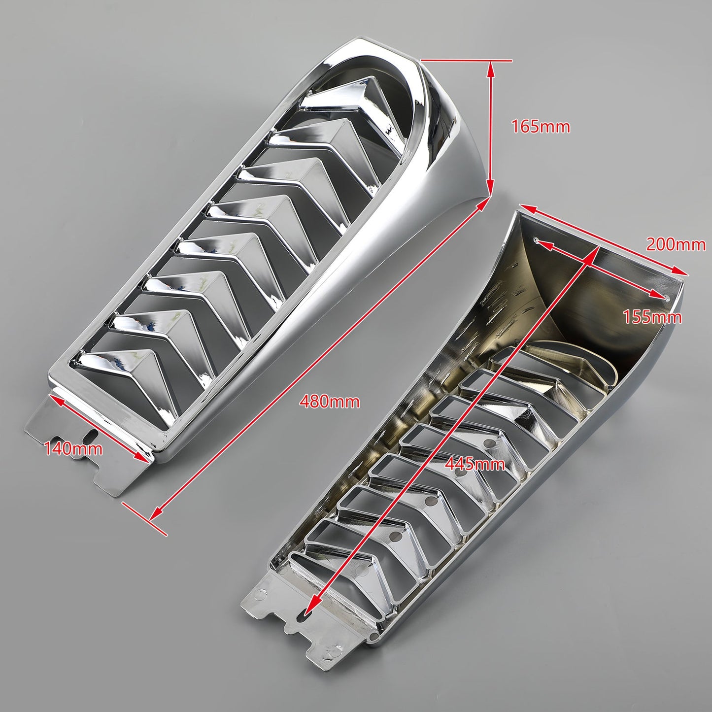 Frontspoiler Intere Kühlerabdeckung für Softail Breakout Fat Bob 2018-2022 Generikum