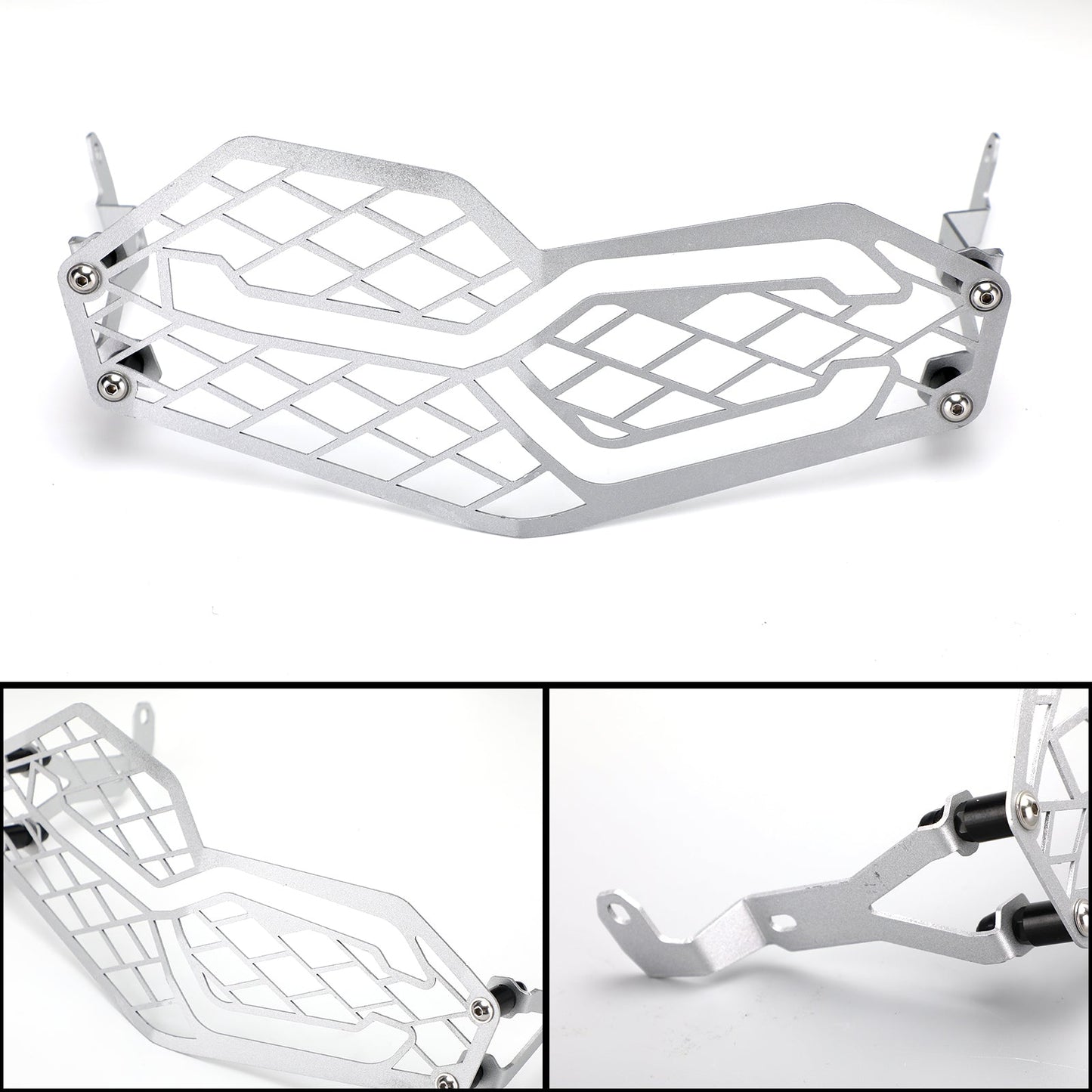 Grille de protection contre la saleté des phares avant Convient pour BMW F750GS F850GS 18-21 Argent générique