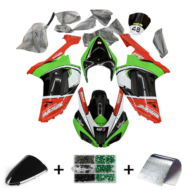 Amotopart Verkleidungsset für Kawasaki ZX6R 636 2007–2008, Karosserie, Kunststoff, ABS