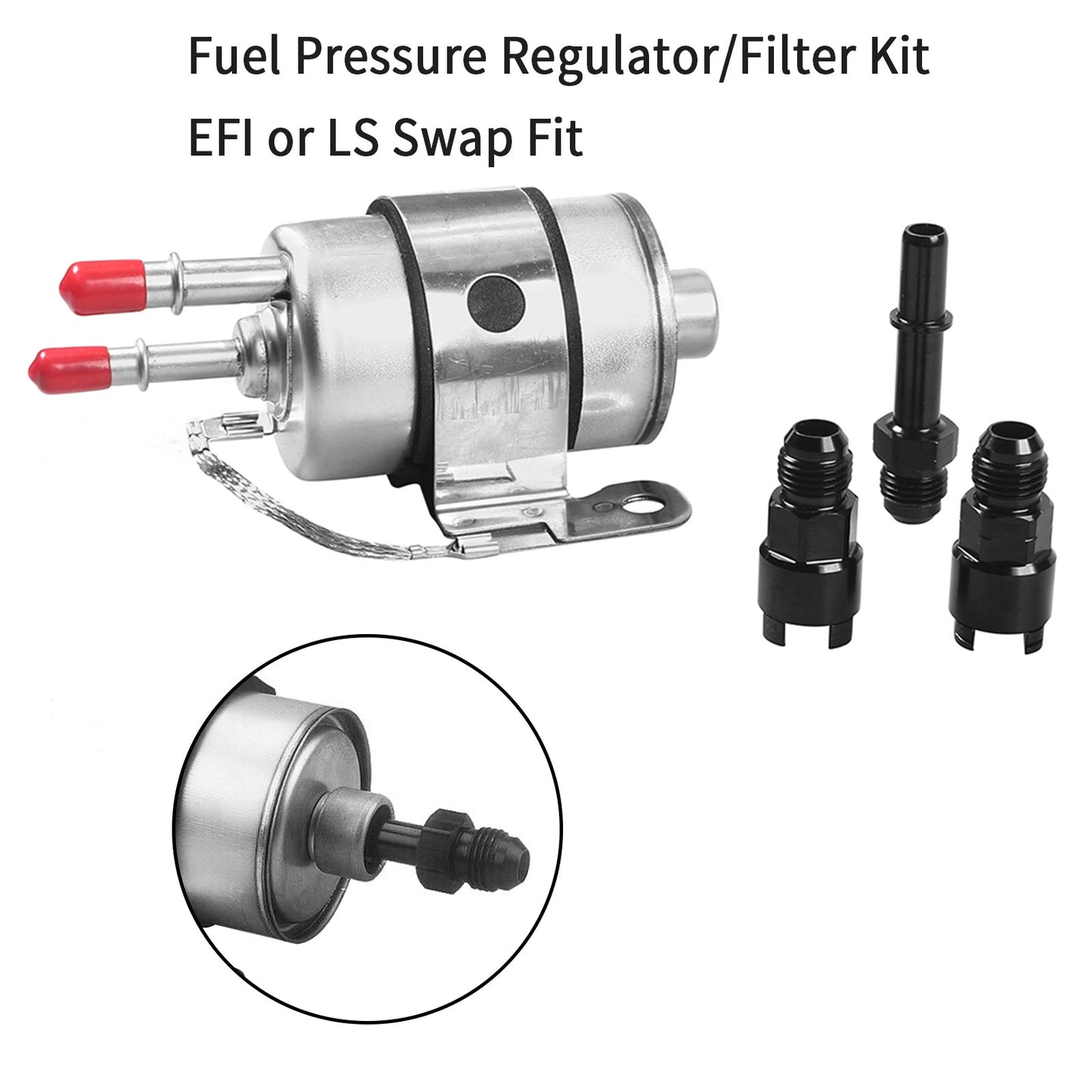 Kraftstoffdruckregler/Filter -Kit An6 -Anschlüsse EFI oder LS Swap -Anpassung für C5 Corvette Generic