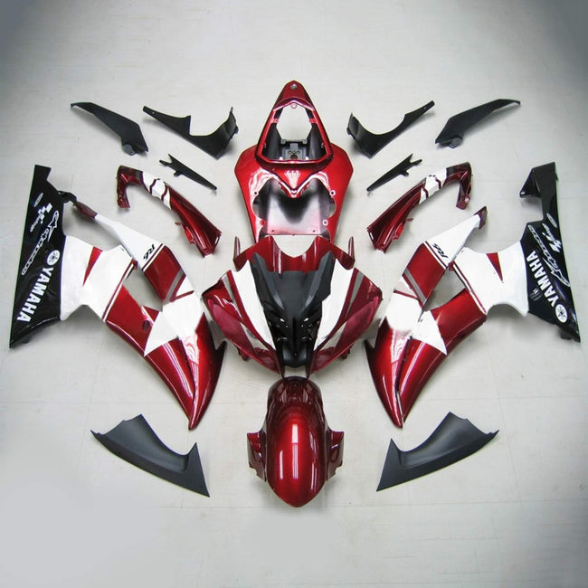 Amotopart Yamaha 2008-2016 YZF 600 R6 Red White Abzugskit