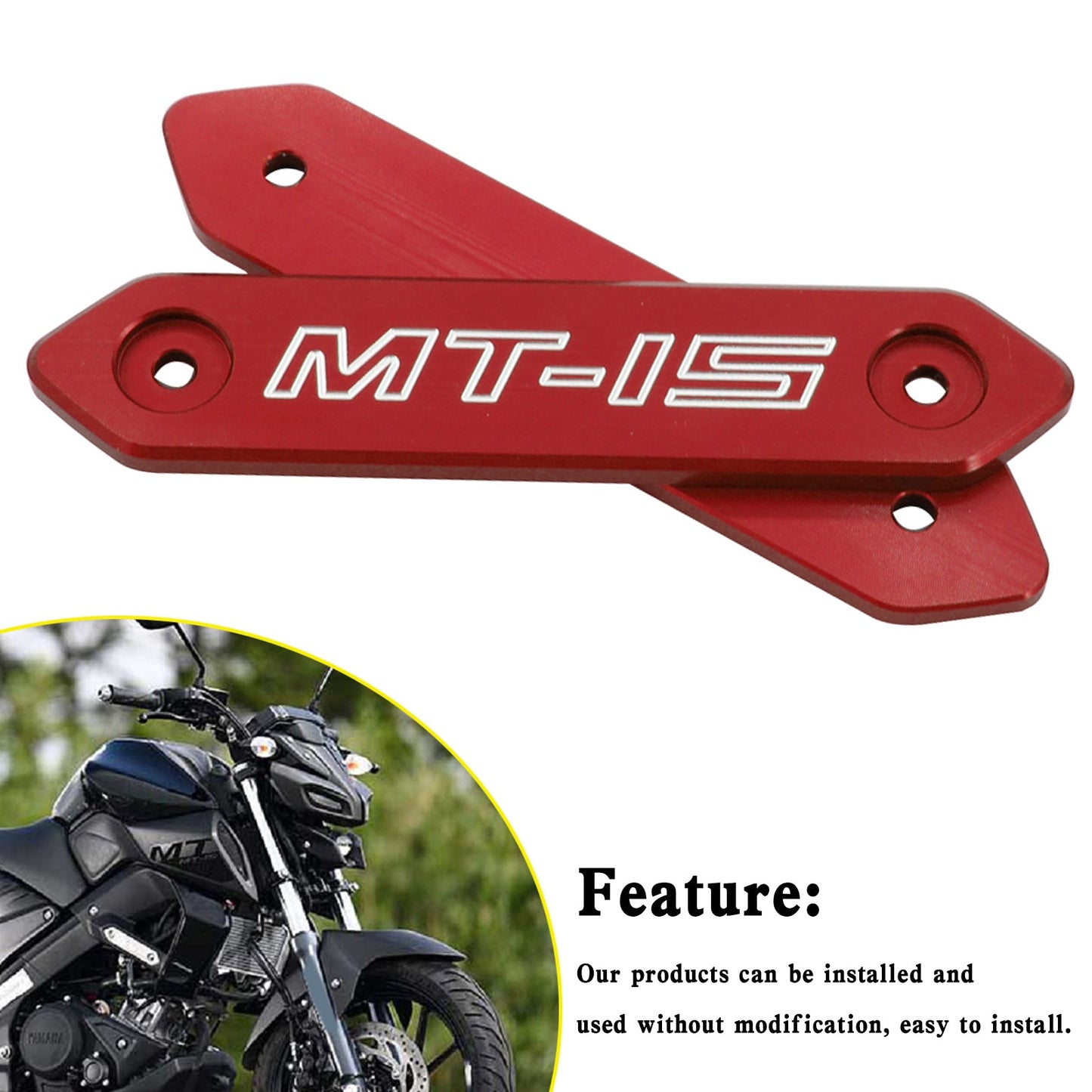 Aluminiumlegierung Accessoires Körperschutz für Yamaha MT 15 MT-15 MT15 2018-2020 Generic