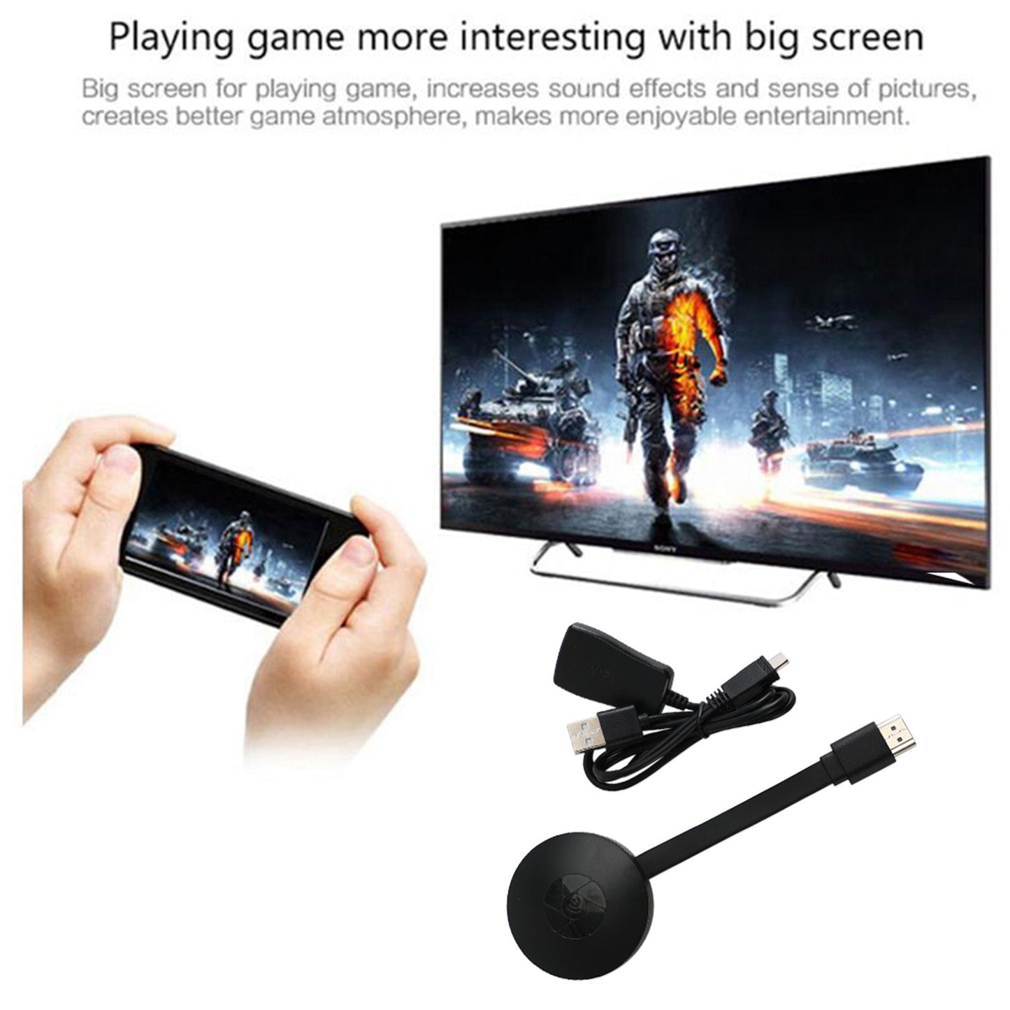 4K 1080p Wireless WiFi Display Dongle TV -Stick HDMI G2 -Adapter für iOS Android