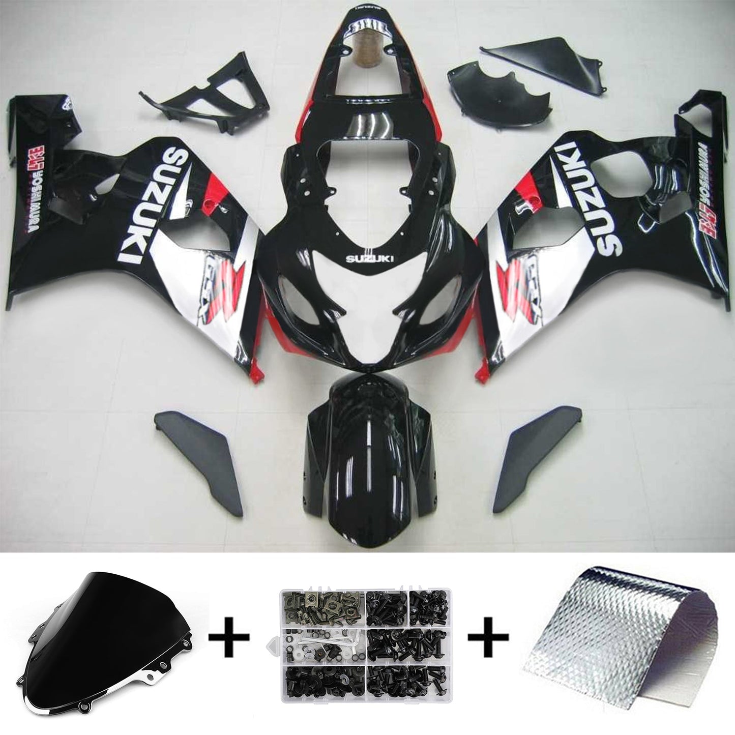 Amotopart Suzuki GSXR 600/750 2004-2005 Verkleidungskit Karosserie Plastik