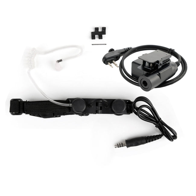 Z-Tactical Throat Mic Verstellbares Headset für Hytera HYT TC-446S TC-500 TC-508