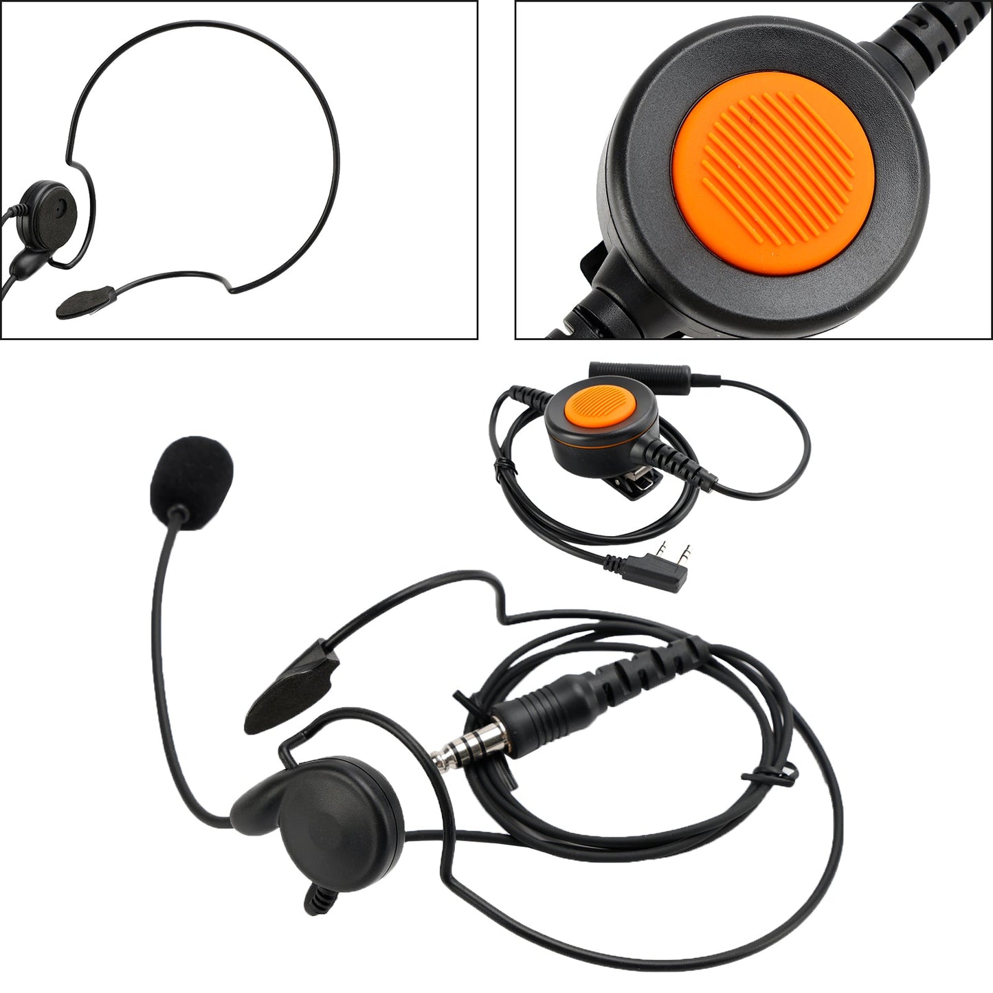 Für PX-777 LT-2288 UV-5RA 6-Pin U94 PTT 7,1-C7 Hinten Montieren Stecker Taktische Headset