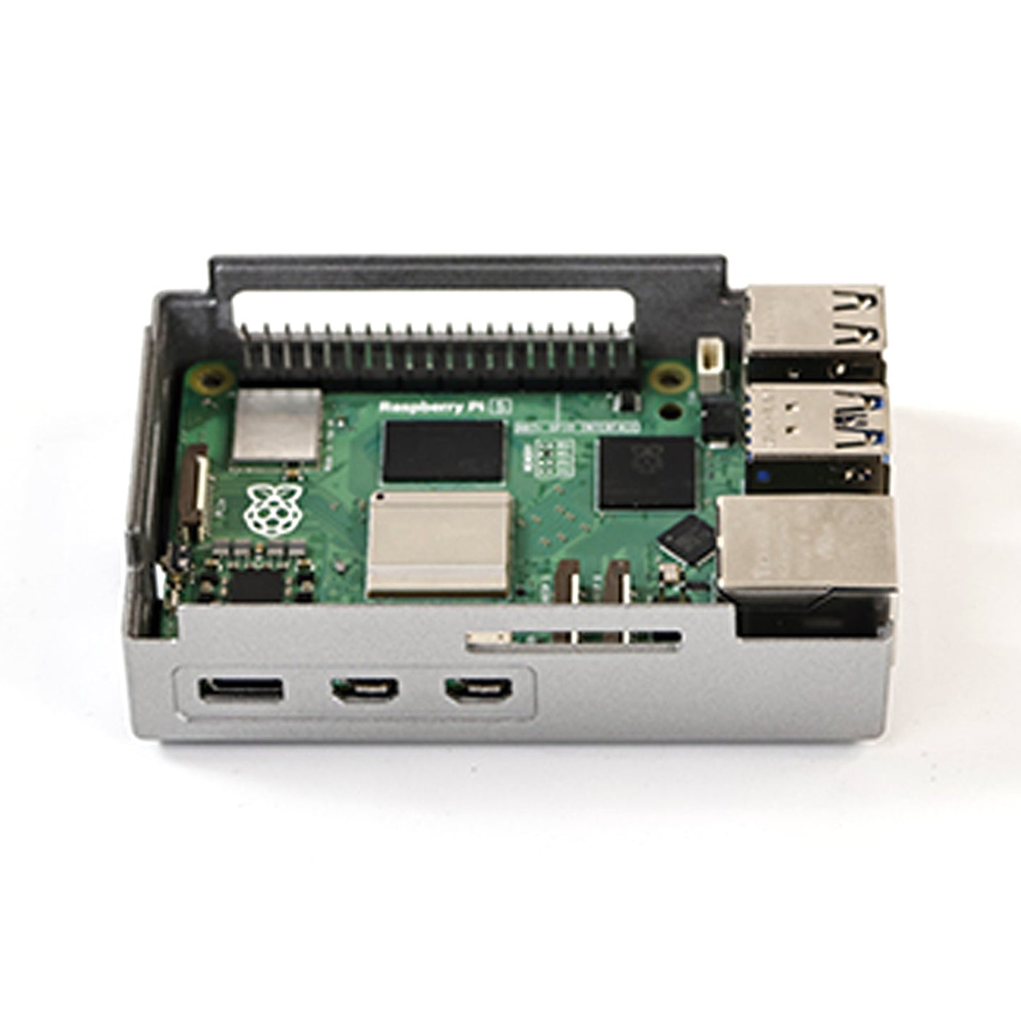 Silver Shadow Shell Raspberry pi5 Schutzbox, ABS-Material, Drehzahlregelung, Lüfter