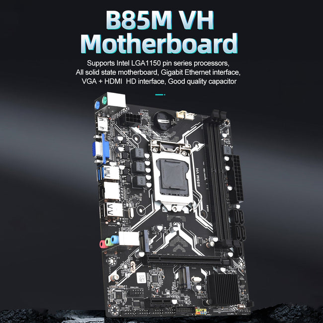 LGA 1150 unterstützt 2*DDR3 USB3.0 SATA3 NVME Plate Board PC B85M VH Motherboard