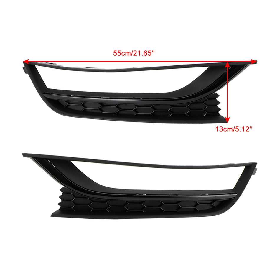 Volkswagen Passat 2012–2015, schwarz, 2 Stück, vordere Waben-Nebelscheinwerferabdeckung