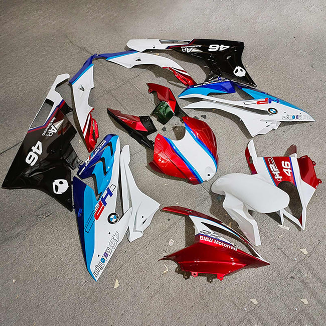 Amotopart 2019-2022 BMW S1000RR/M1000RR Red White Blue Racing Racing Kit