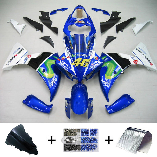 Injektionsverkaufskit Karosserie Kunststoff ABS fit für Yamaha YZF 1000 R1 2009-2011