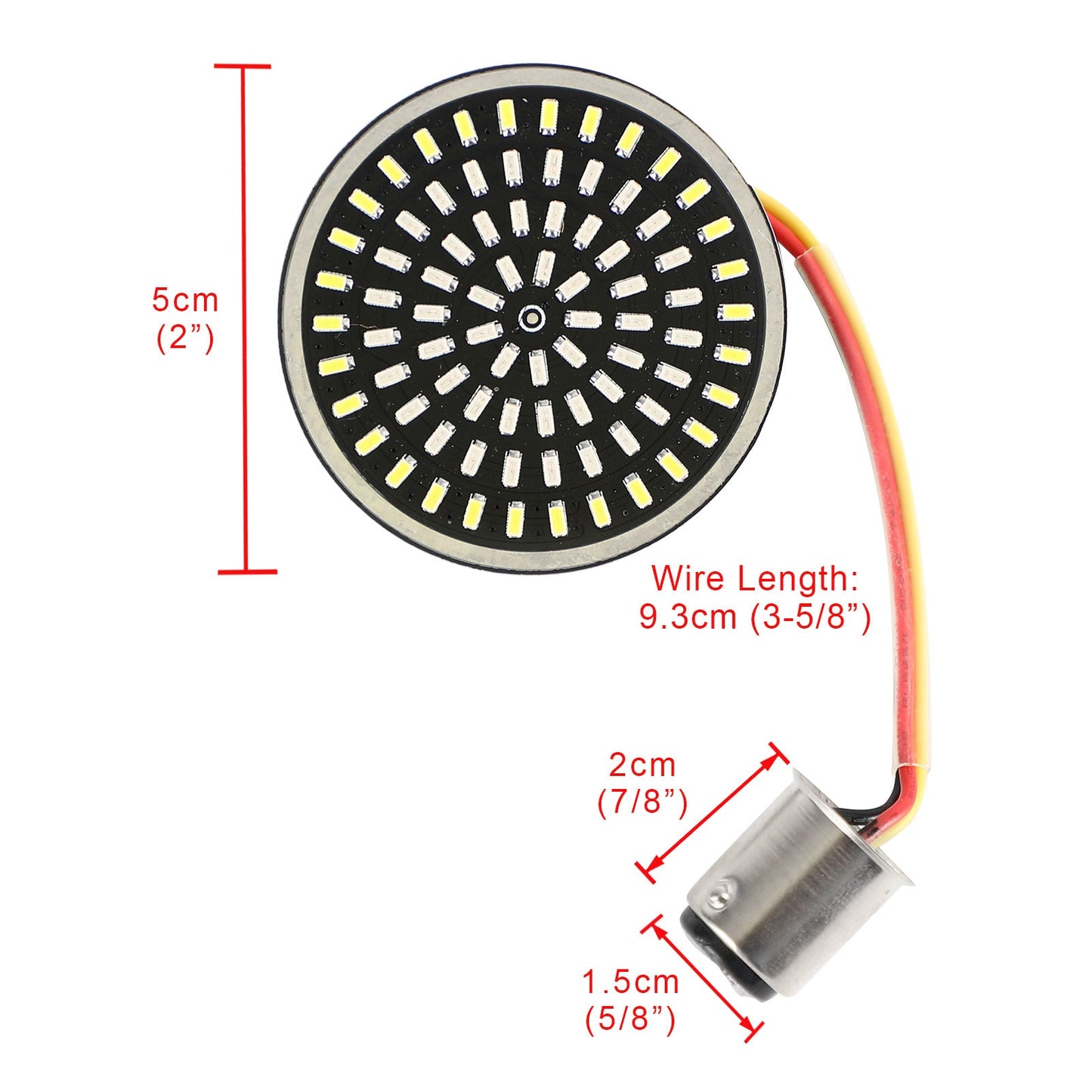 1157 ampoules de clignotants LED pour Softail Touring Dyna Sportster Generic