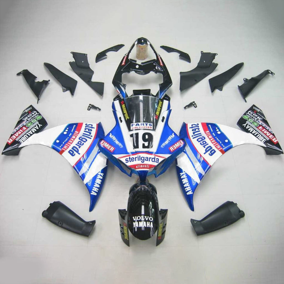 Amotopart Yamaha 2012-2014 YZF 1000 R1 Kit Déclencheur Bleu Blanc