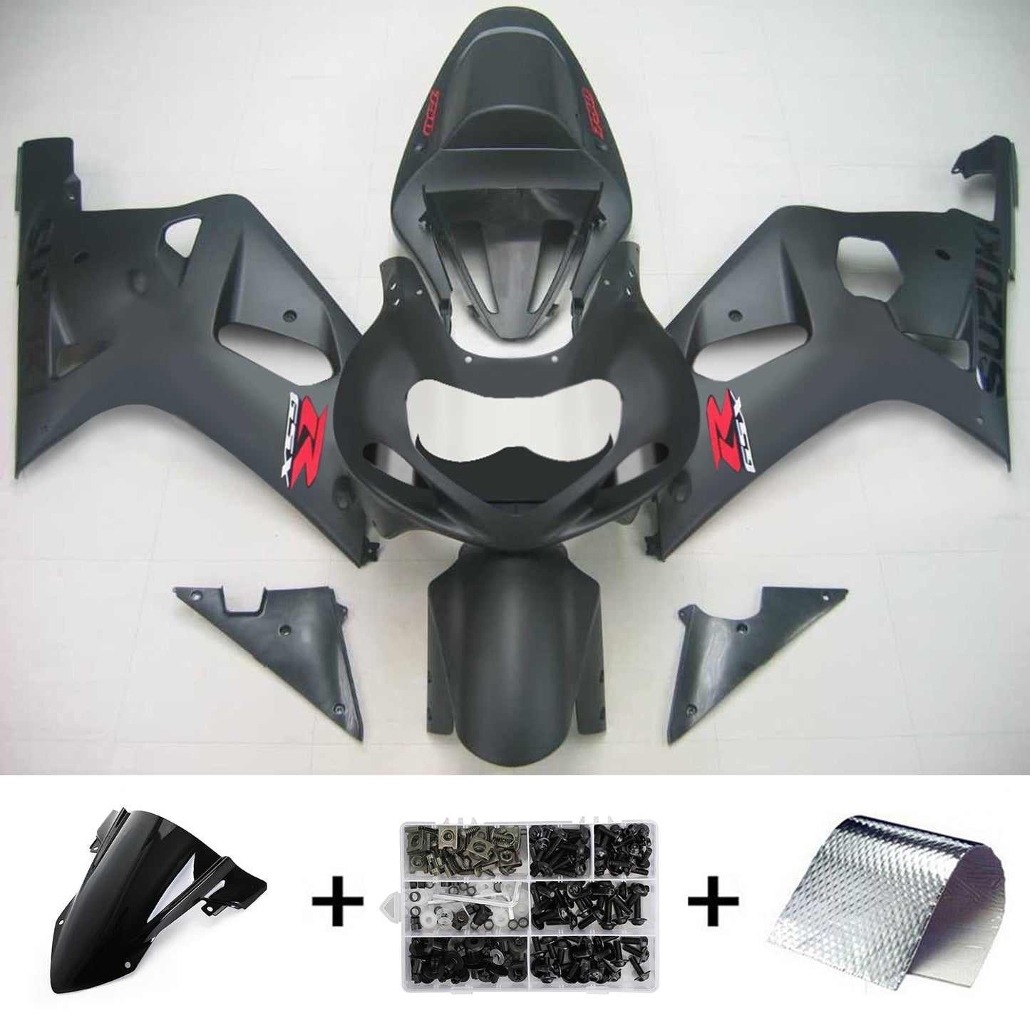 Amotopart Suzuki GSXR750 2001-2003 Verkleidungskit Karosserie Plastikabbs