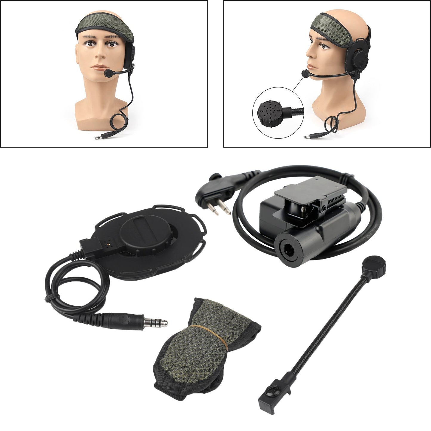 Z Tactical HD03 Bowman Elite II Headset für Hytera HYT PD56 TC-508 TC-510 TC-518