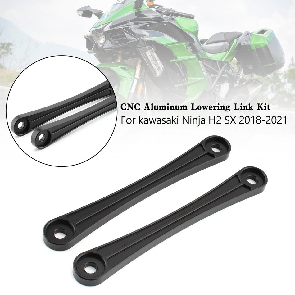 30mm Kawasaki Ninja H2 SX 2018-2021Kit de lien d'abaissement en aluminium CNC