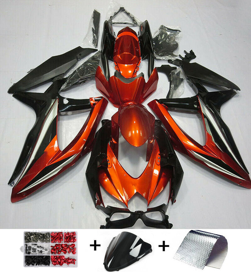 Amotopart Suzuki GSXR600/750 2008-2010 2009 Verziehung Orange Kit