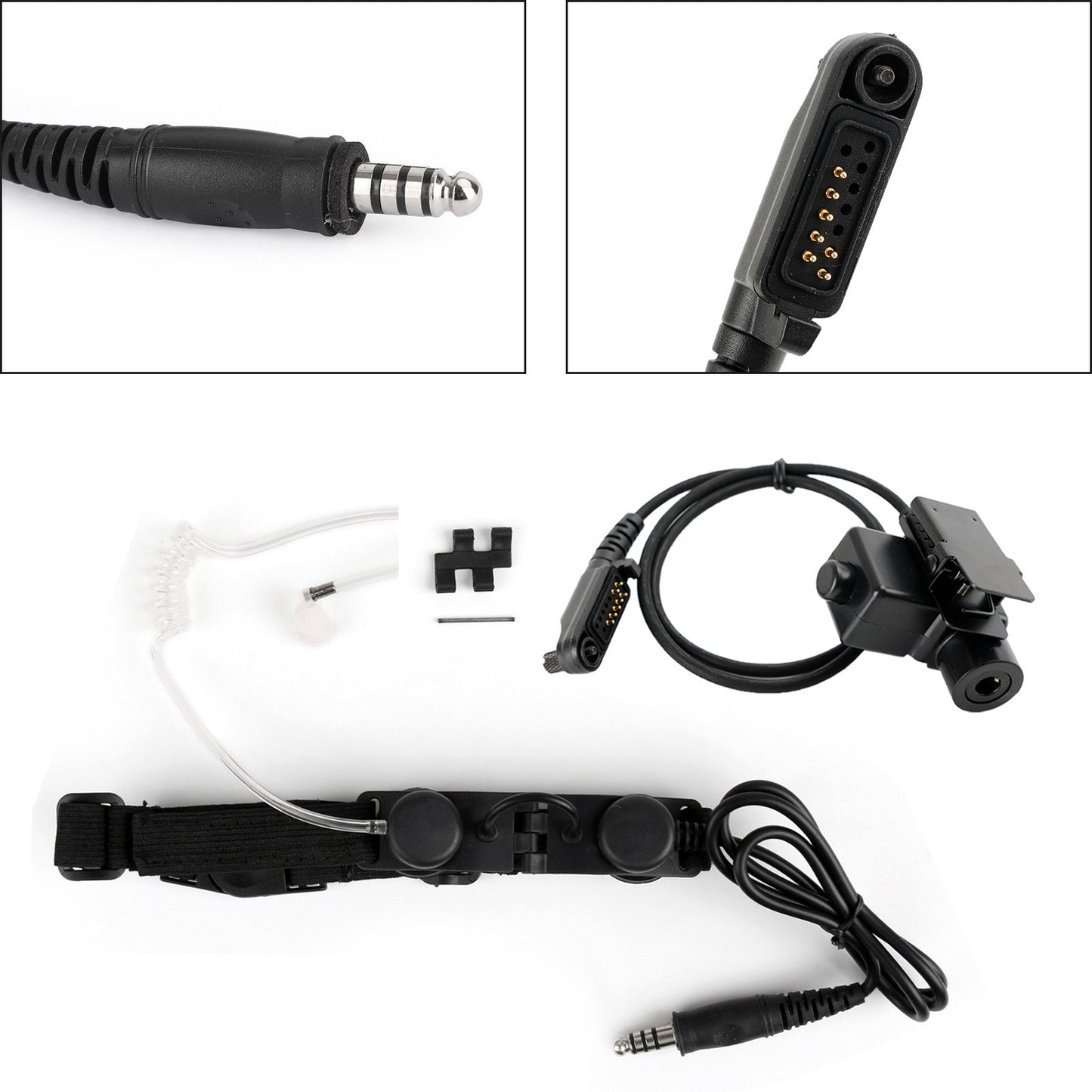 Z-Tactical Throat Mic Verstellbares Headset für Hytera PD600 PD602 PD602g PD605