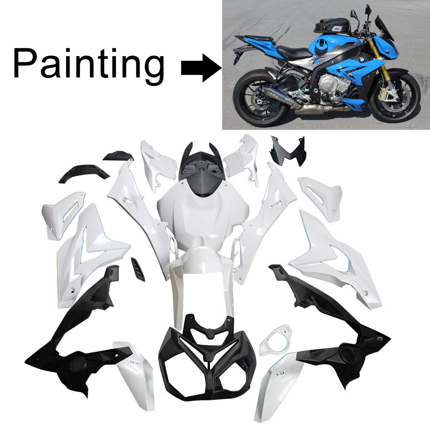 BMW S1000R 2014-2017 Amotopart Verkleidungssatz Generic #102