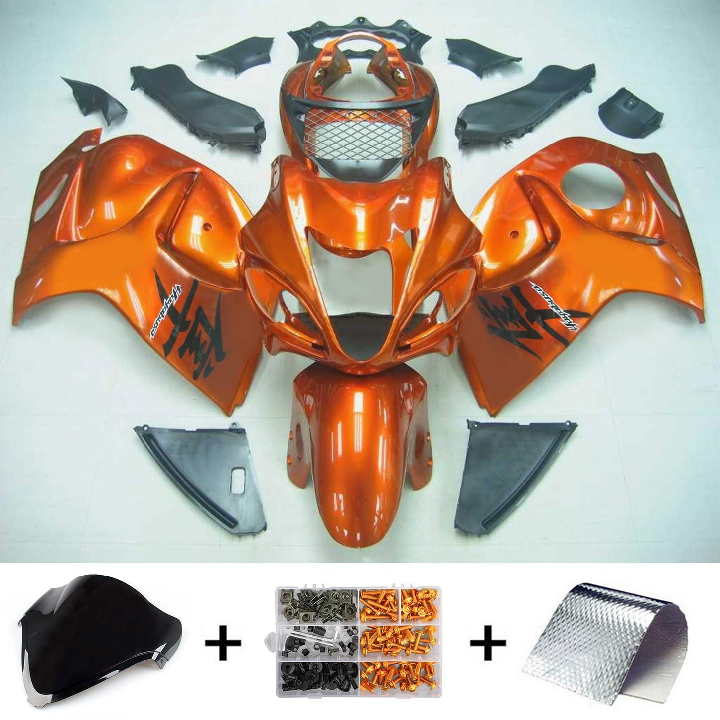 Amotopart Suzuki Hayabusa GSXR1300 2008-2020 Verkleidungskit Karosserie Plastik