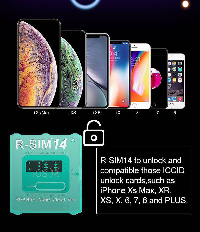 R-SIM 17 Nano déverrouiller la carte RSIM pour IOS 15 iPhone 13 12 mini 12 Pro XS MAX 8