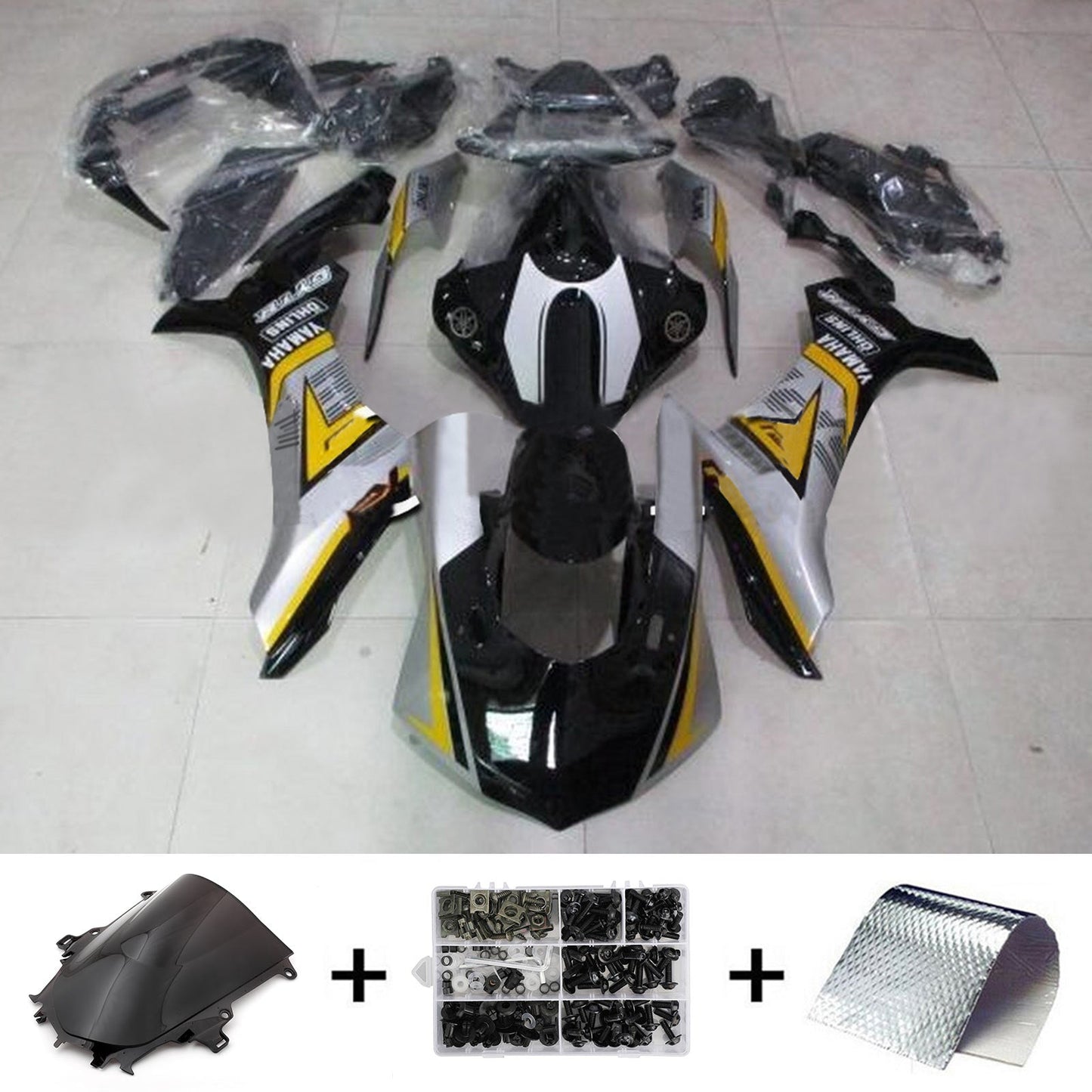 Amotopart Verkleidung fit für Yamaha YZF 1000 R1 2015-2019