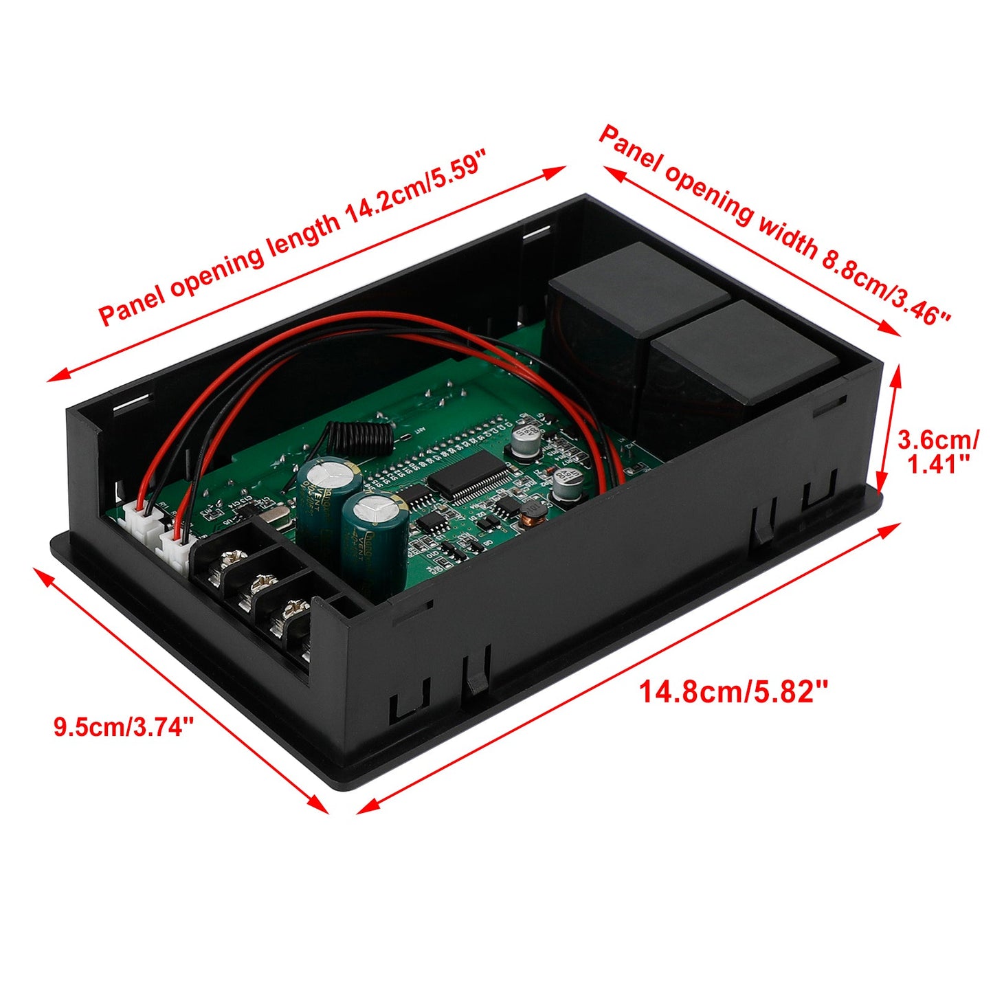 Speed Controller PWM DC Motor Timing Reversible Fernbedienung LCD -Anzeige 60A