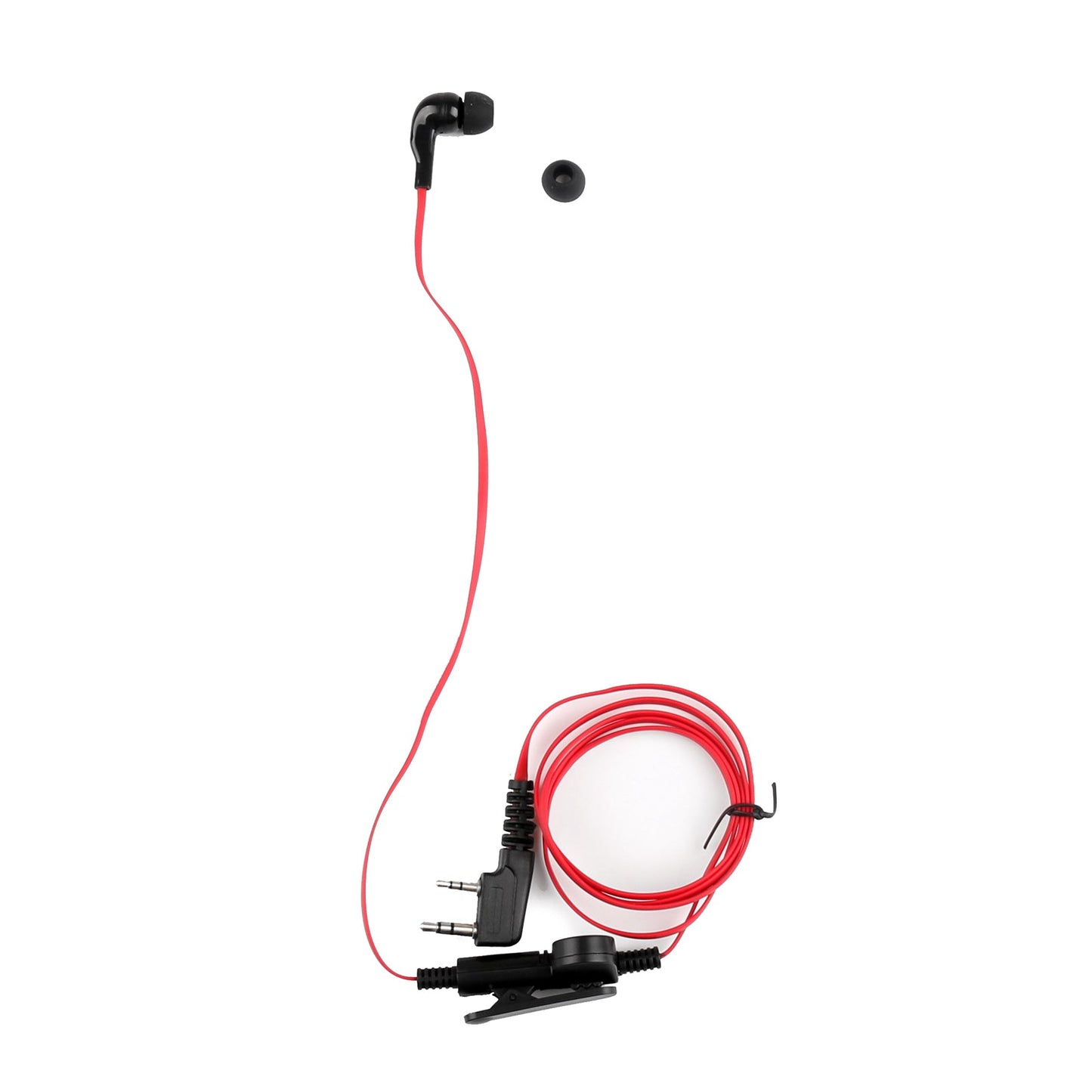 5x Casque Écouteurs pour Kenwood Baofeng Tyt Linton UV-5R TG-UV2 Bidirectionnel Rouge