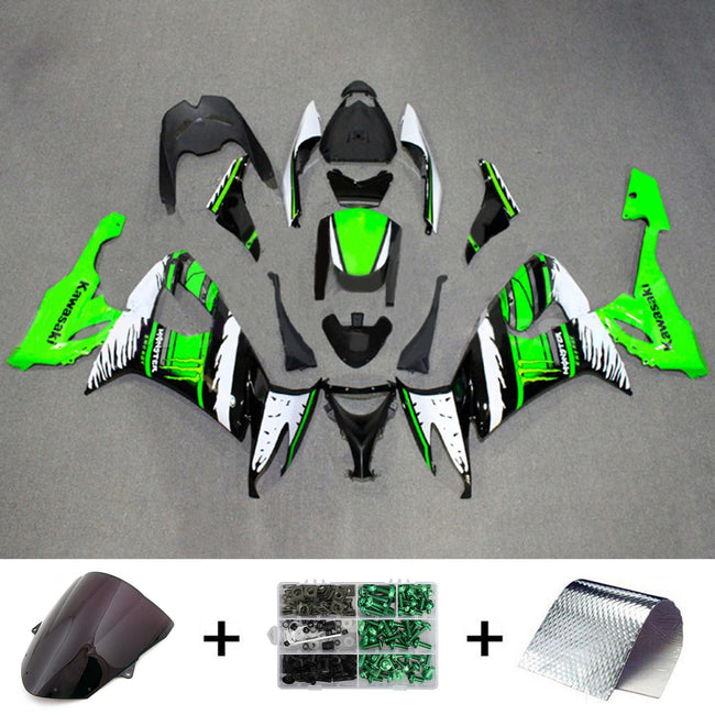 Amotopart Verkleidungsset für Kawasaki ZX10R 2008–2010, Karosserie, Kunststoff, ABS