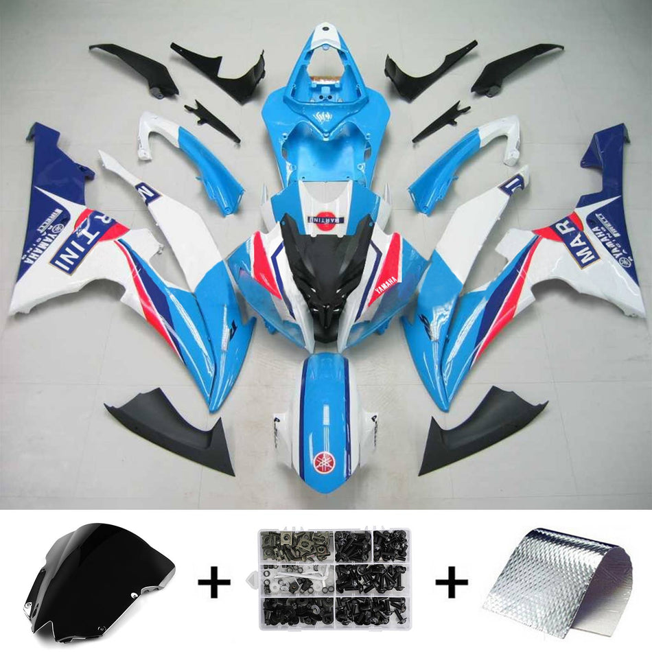 Amotopart Yamaha 2008-2016 YZF 600 R6 Kit Déclencheur Bleu Blanc