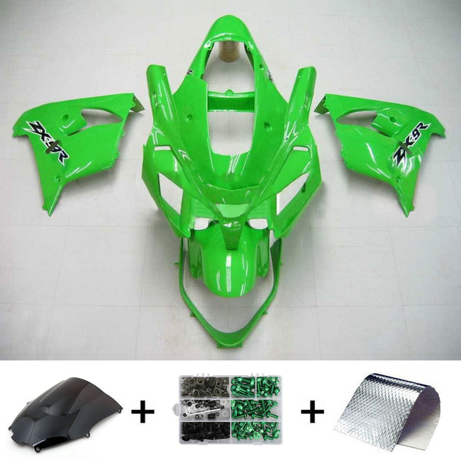 Amotopart Kawasaki 2002-2003 ZX9R Green Fearing Kit