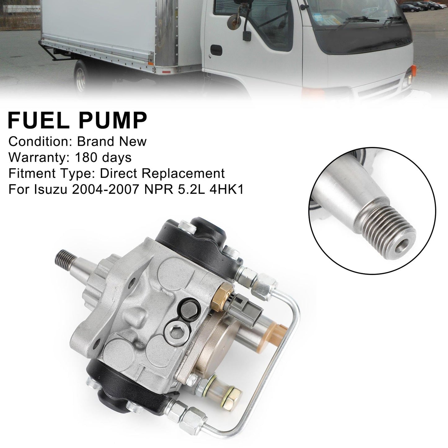 2004-2007 Isuzu 5.2L NPR 4HK1 Diesel 2940000267 Pompe à essence 294000-0266 Fedex Express