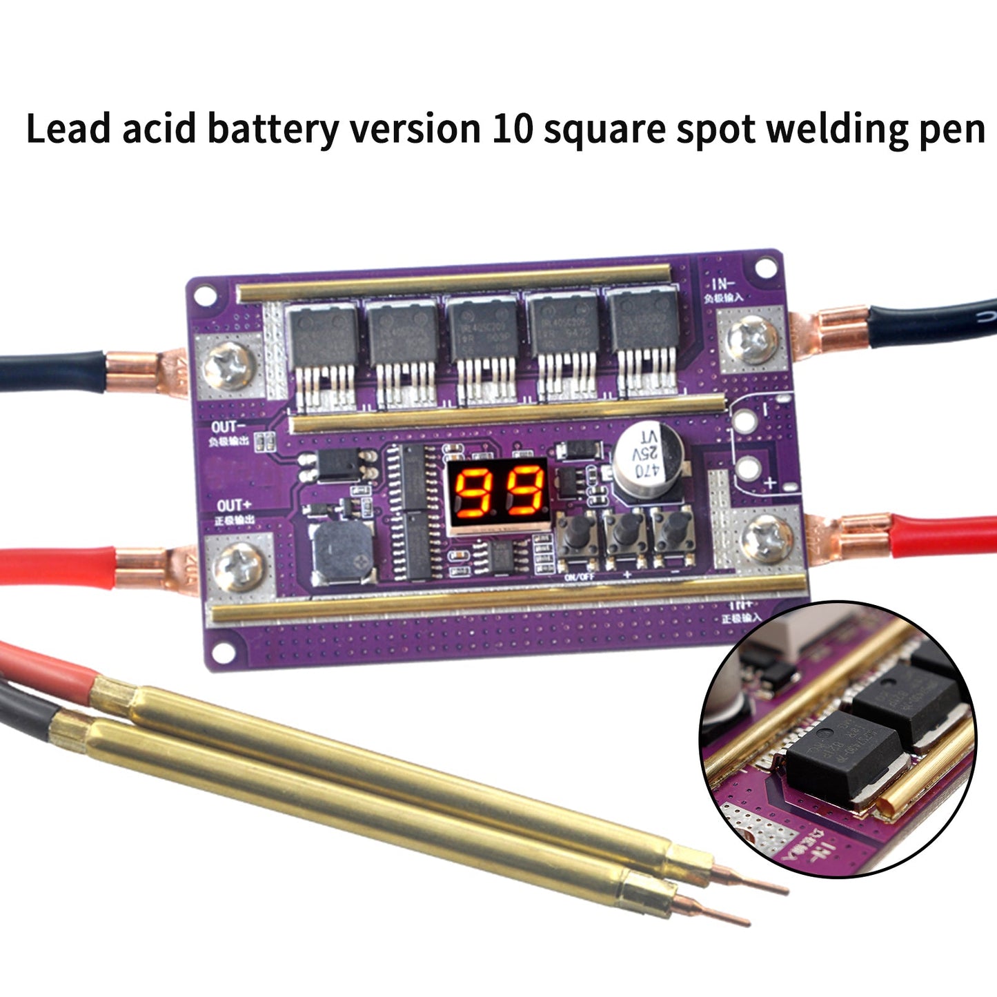 99 engrenages de puissance réglable Mini Spot Welder Control Board Kit de bricolage