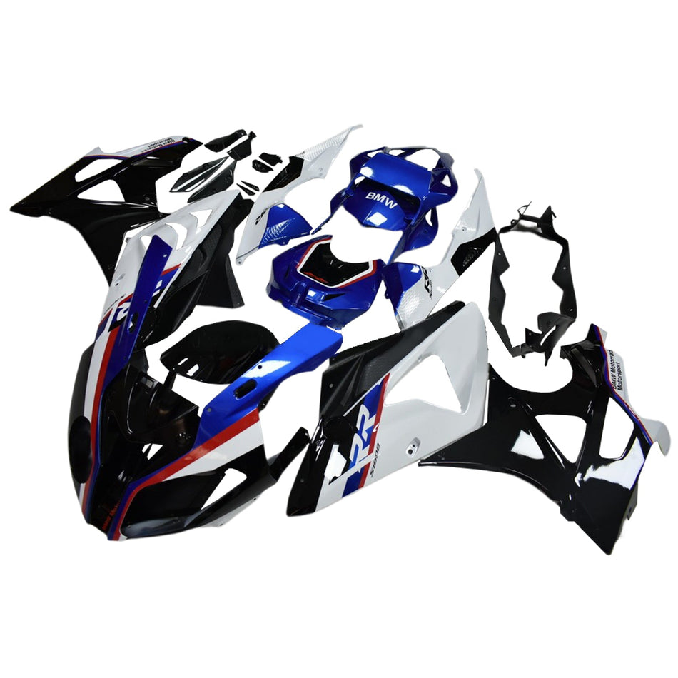 Amotopart BMW S1000RR 2009–2014 Verkleidung, Blau & Weiß, Karosserie, Kunststoff, ABS