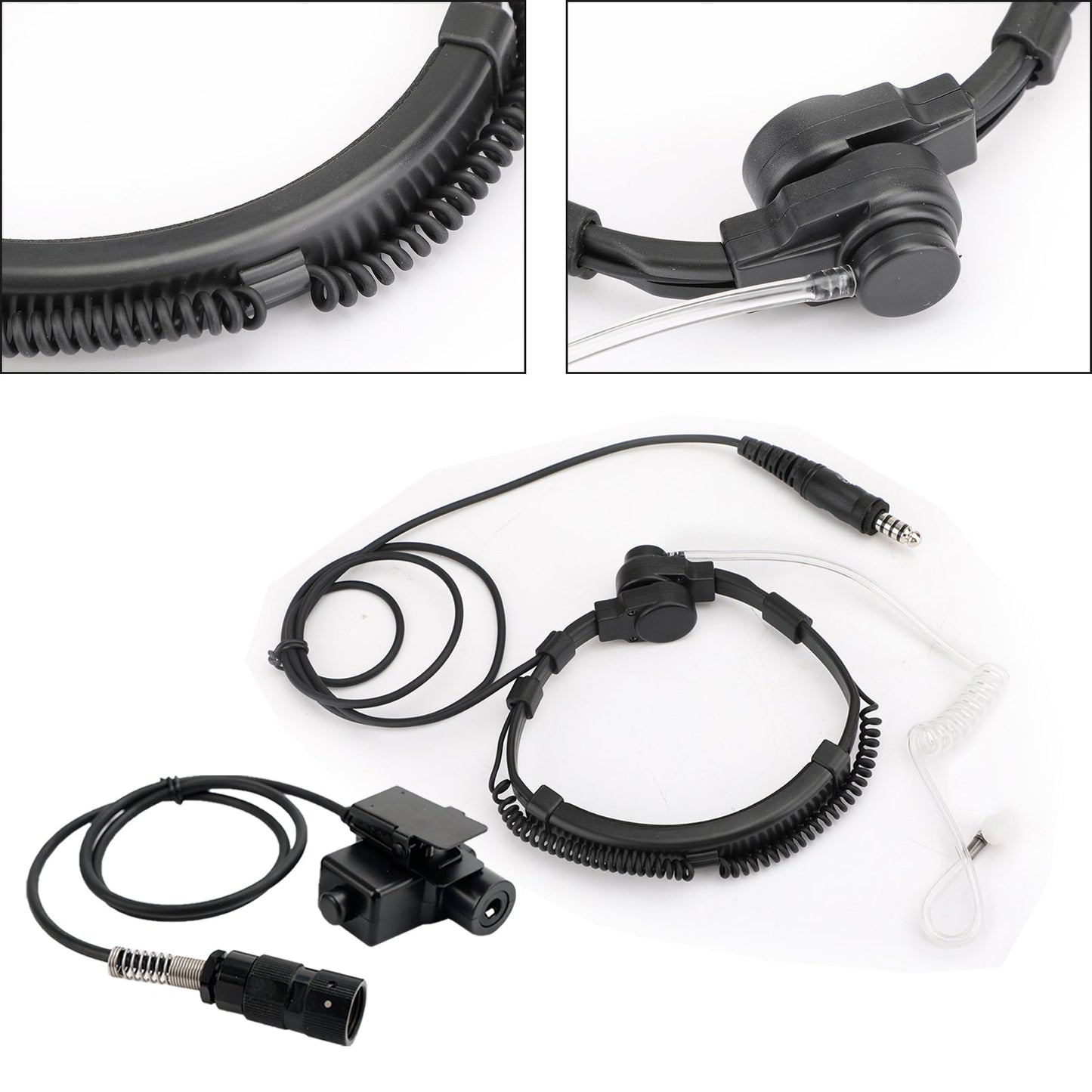 7,1 mm Big Plug Tactical Throat Mic Headset für AN/PRC-152 AN/PRC-148 U329 Radio