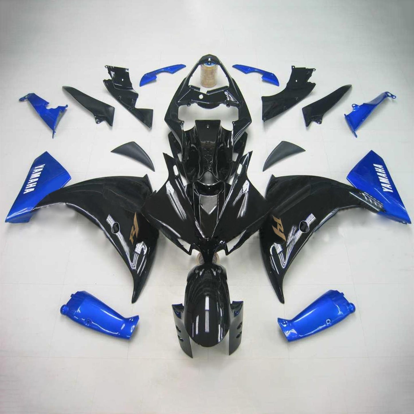 Amotopart Yamaha 2009-2011 YZF 1000 R1 Schwarzblau Abzugskit