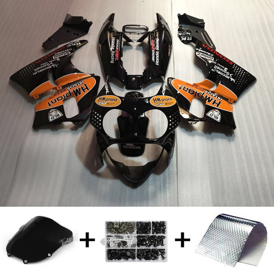 Amotopart Honda CBR900RR 893 1992-1993 Kit de carénage Corps Plastique ABS